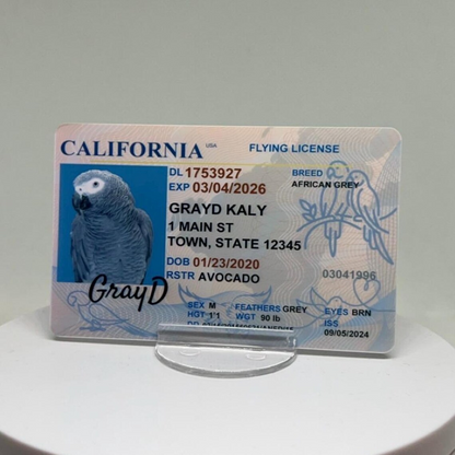 Customized Pet Driver License