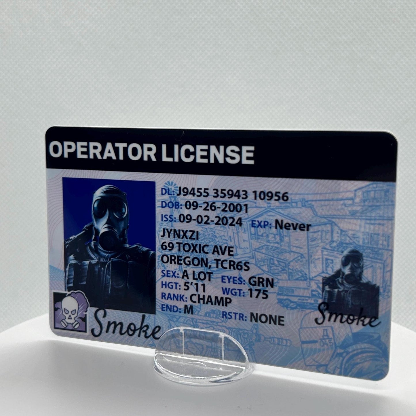 Siege Custom Driver License