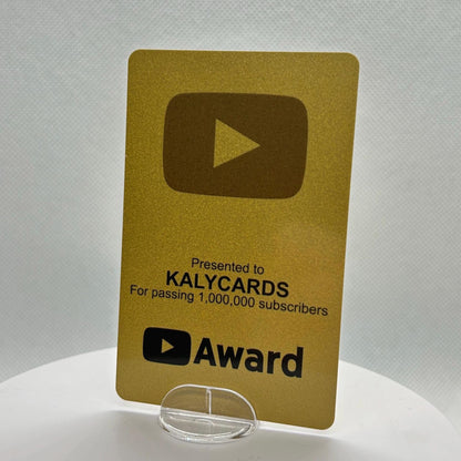 YouTube Play Button Cards