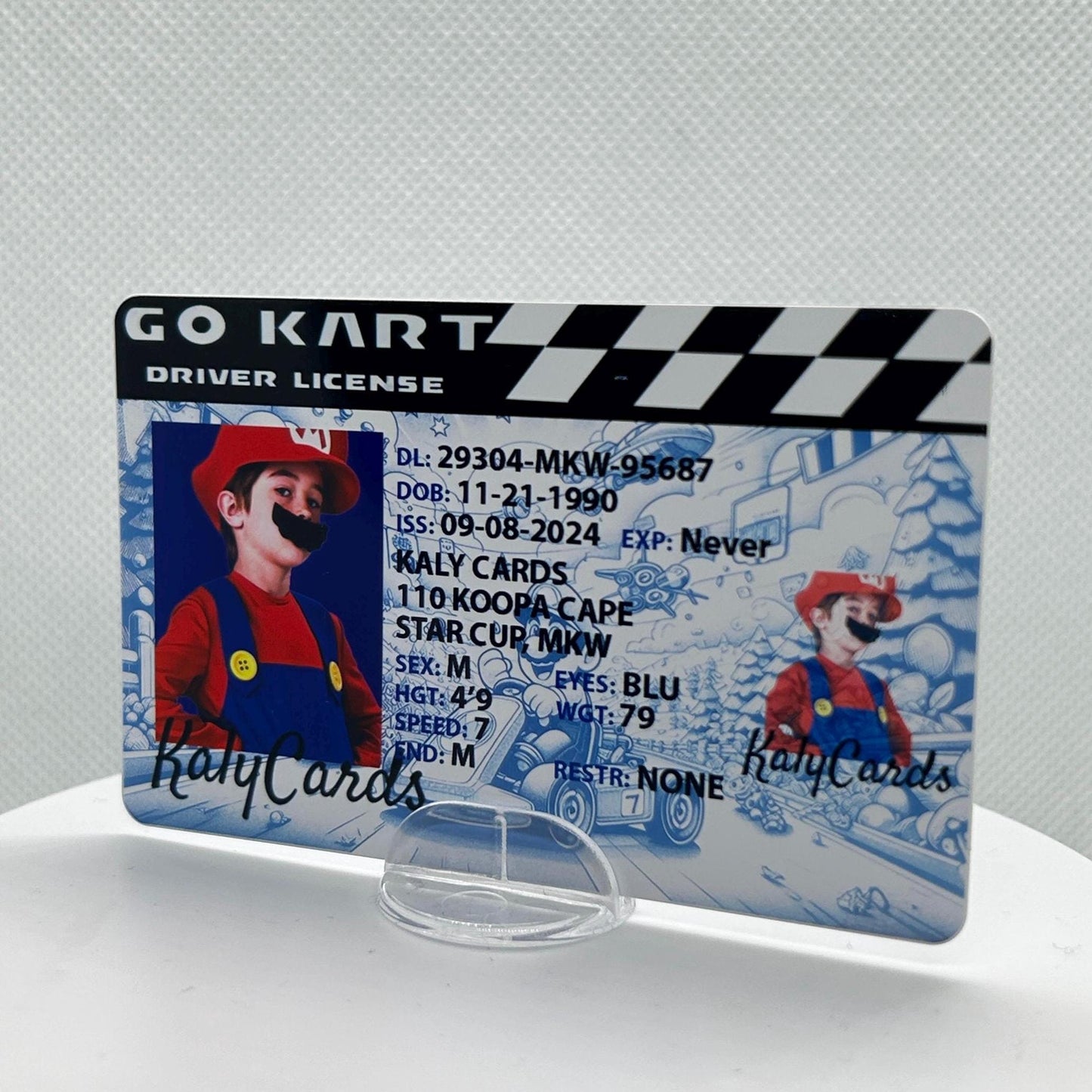 Mario Kart Custom Driver License