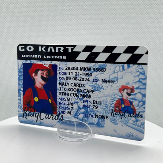 Mario Kart Custom Driver License