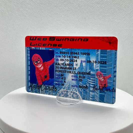 Spiderman Custom Driver License