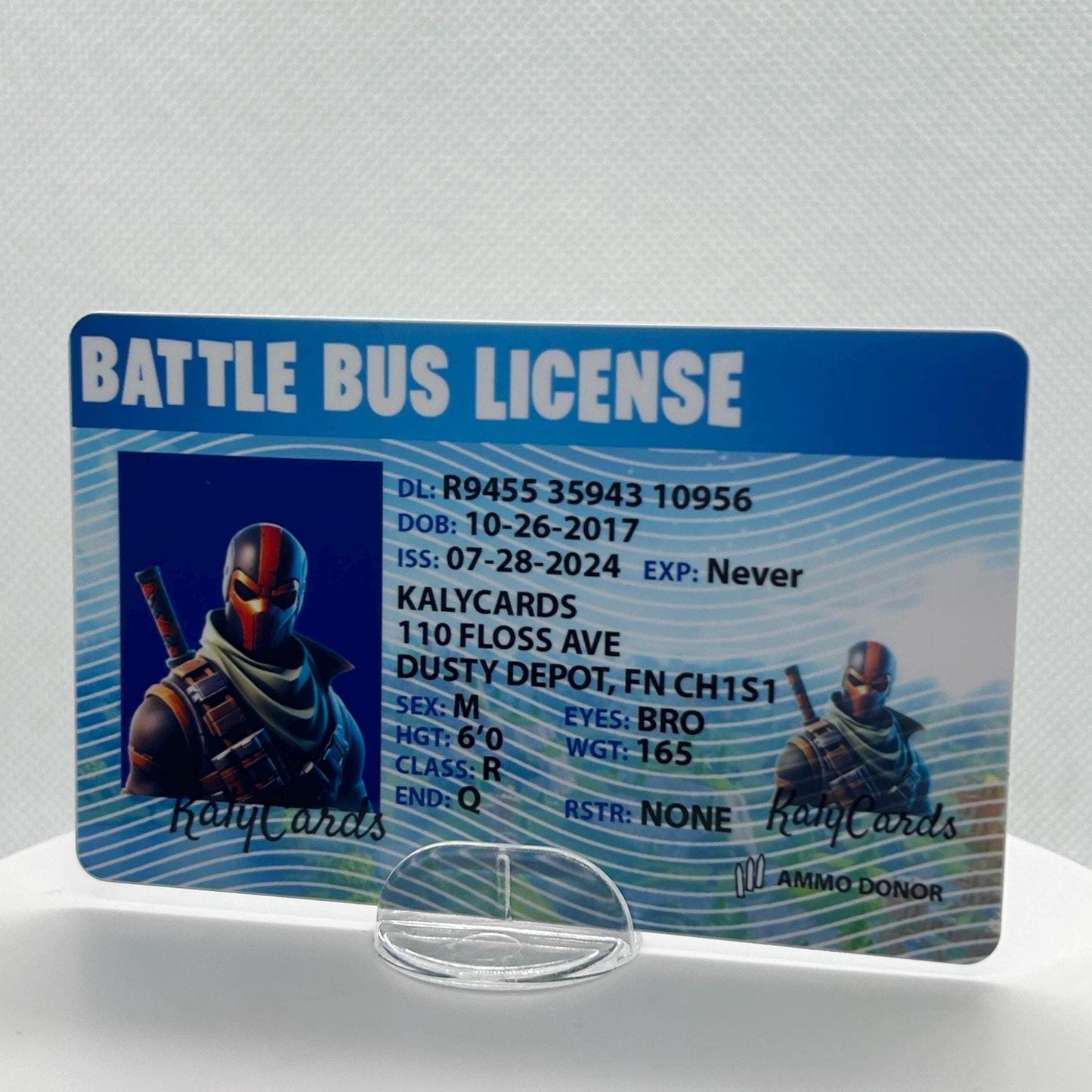 Fortnite Custom Driver License