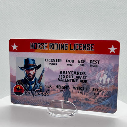 RDR2 Arthur Morgan Custom Driver License