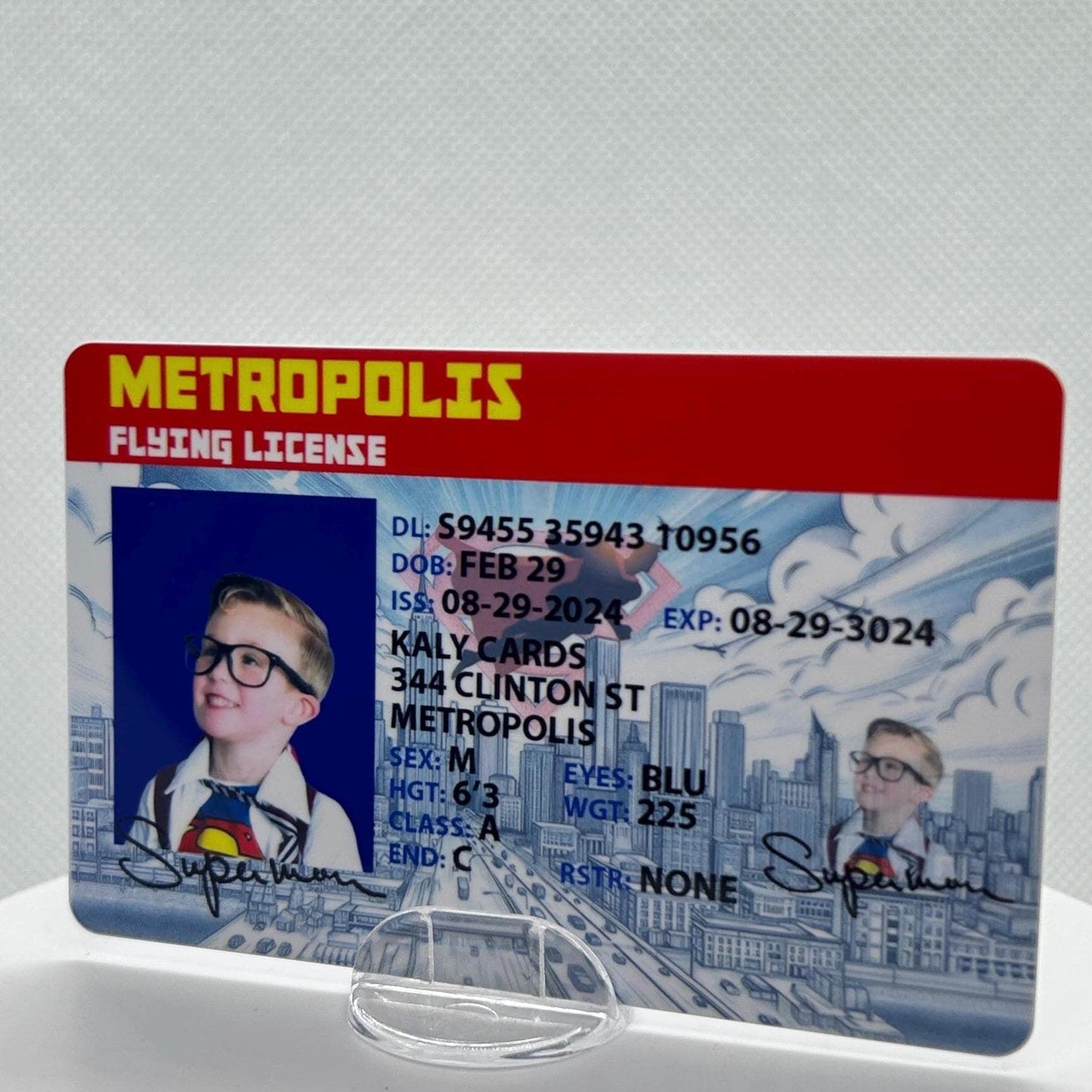 Superman Custom Driver License