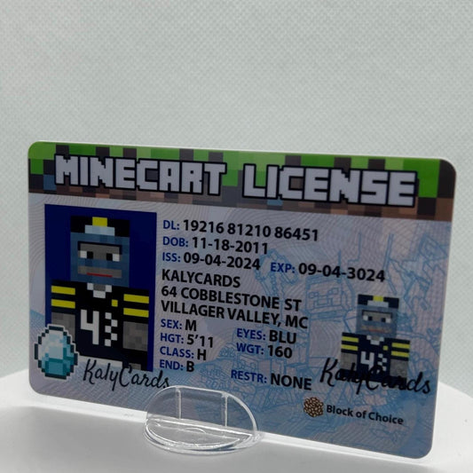 Minecraft Custom Driver License