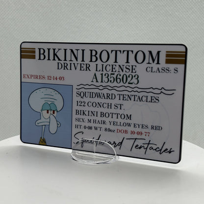 SpongeBob SquarePants Driver License